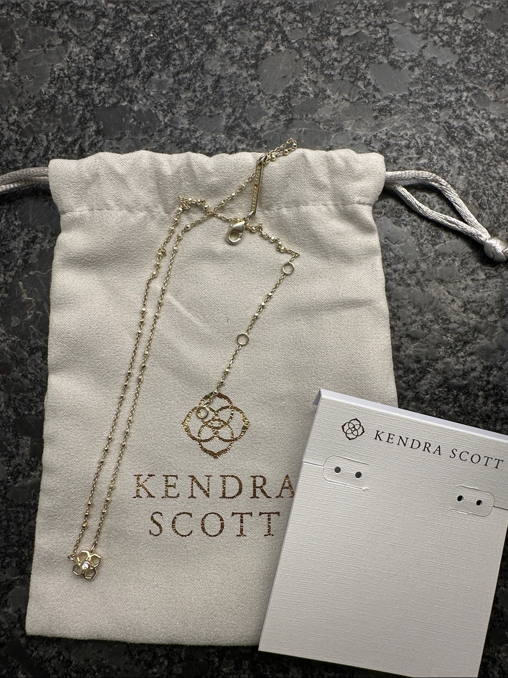 Kendra Scott Gold Delicate Quatrefoil Necklace